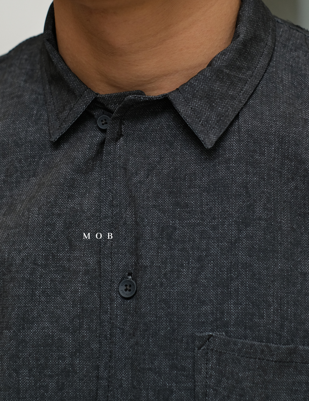 KCSSS01001 Performance Shirt Dark Grey Abstract