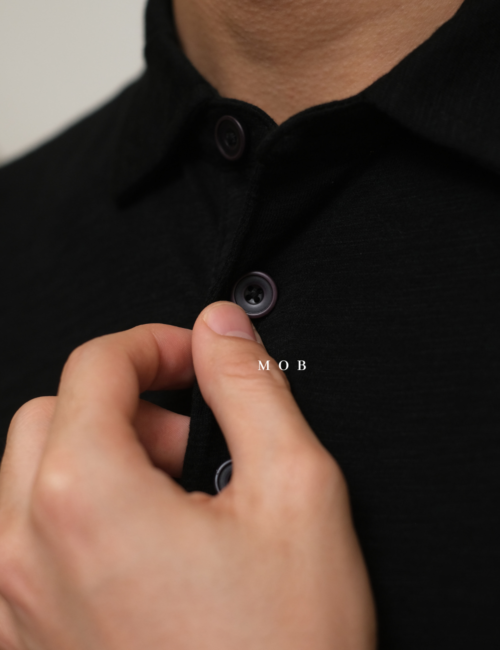 GPPS02002 Lived-In Polo SS Shirt Black
