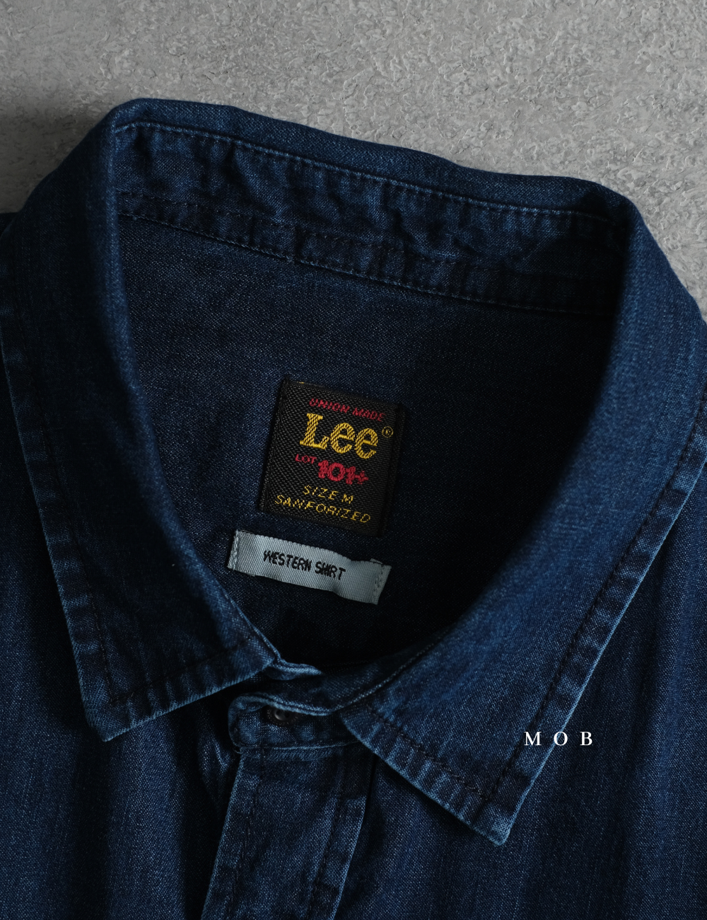 LEELSS01001 Western Denim LS Shirt Dark Blue