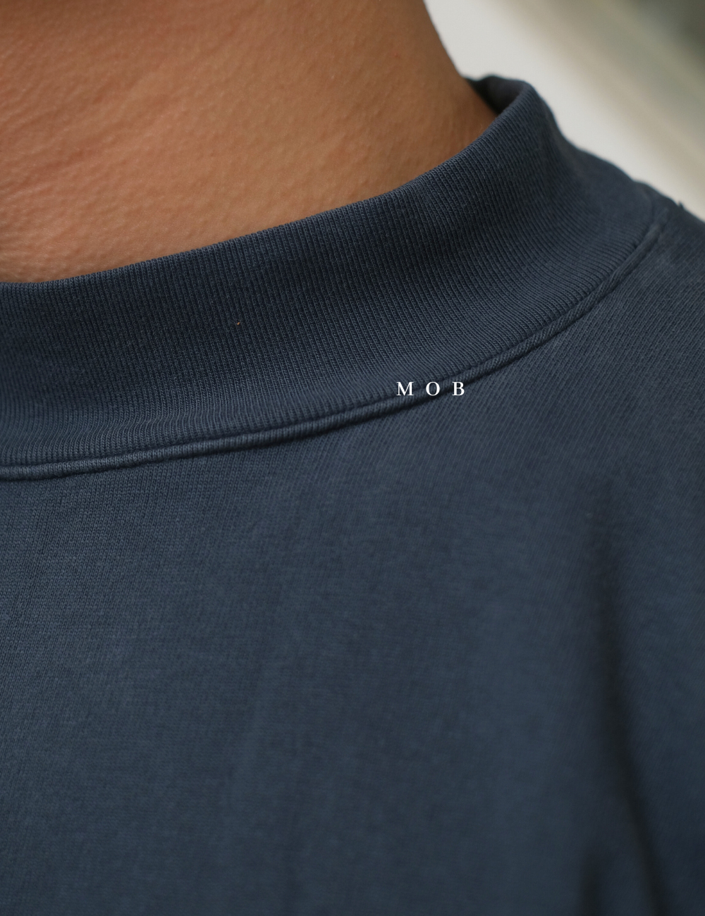 YZSST01002 Boxy 3/4 Tee Blue Wash