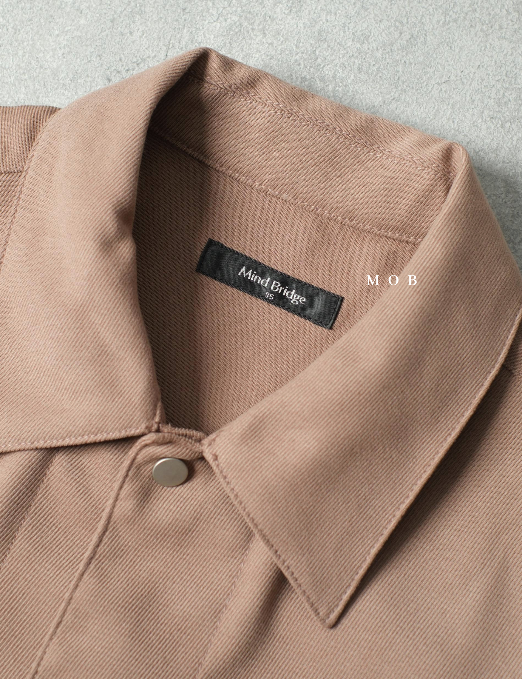 MBRLSS01001 Suede Outer LS Shirt Brown