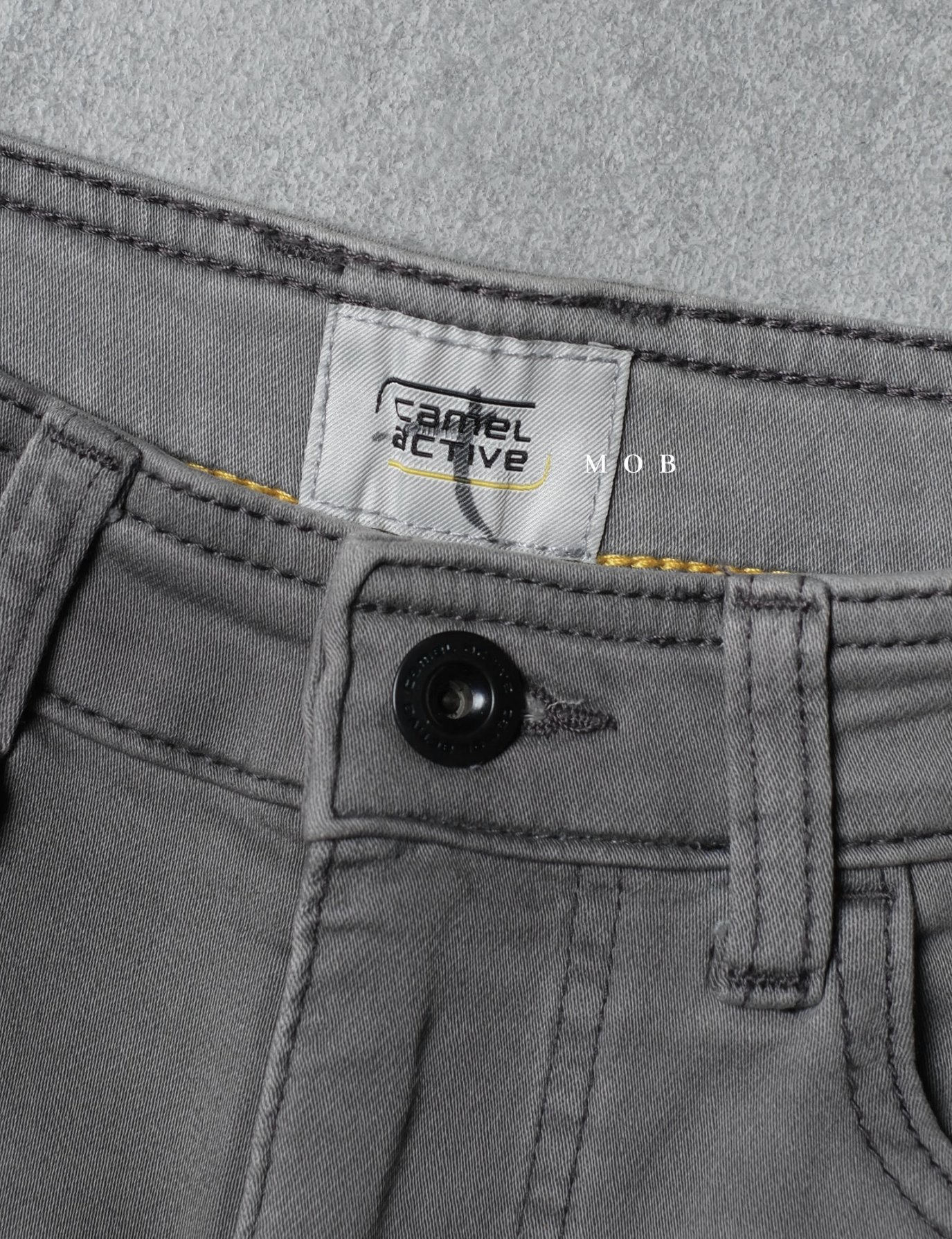 CASR01001 Active Denim Shorts Smoke Grey