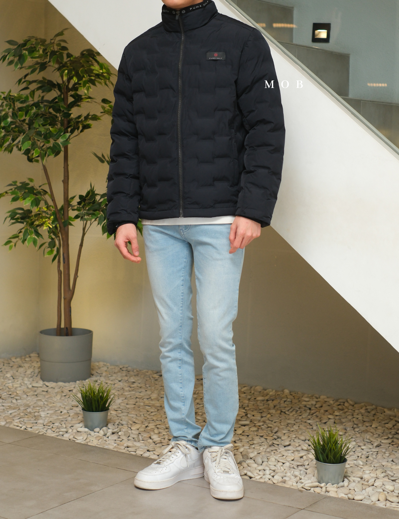 PMJ01001A Puma Tube Padding Jacket Navy