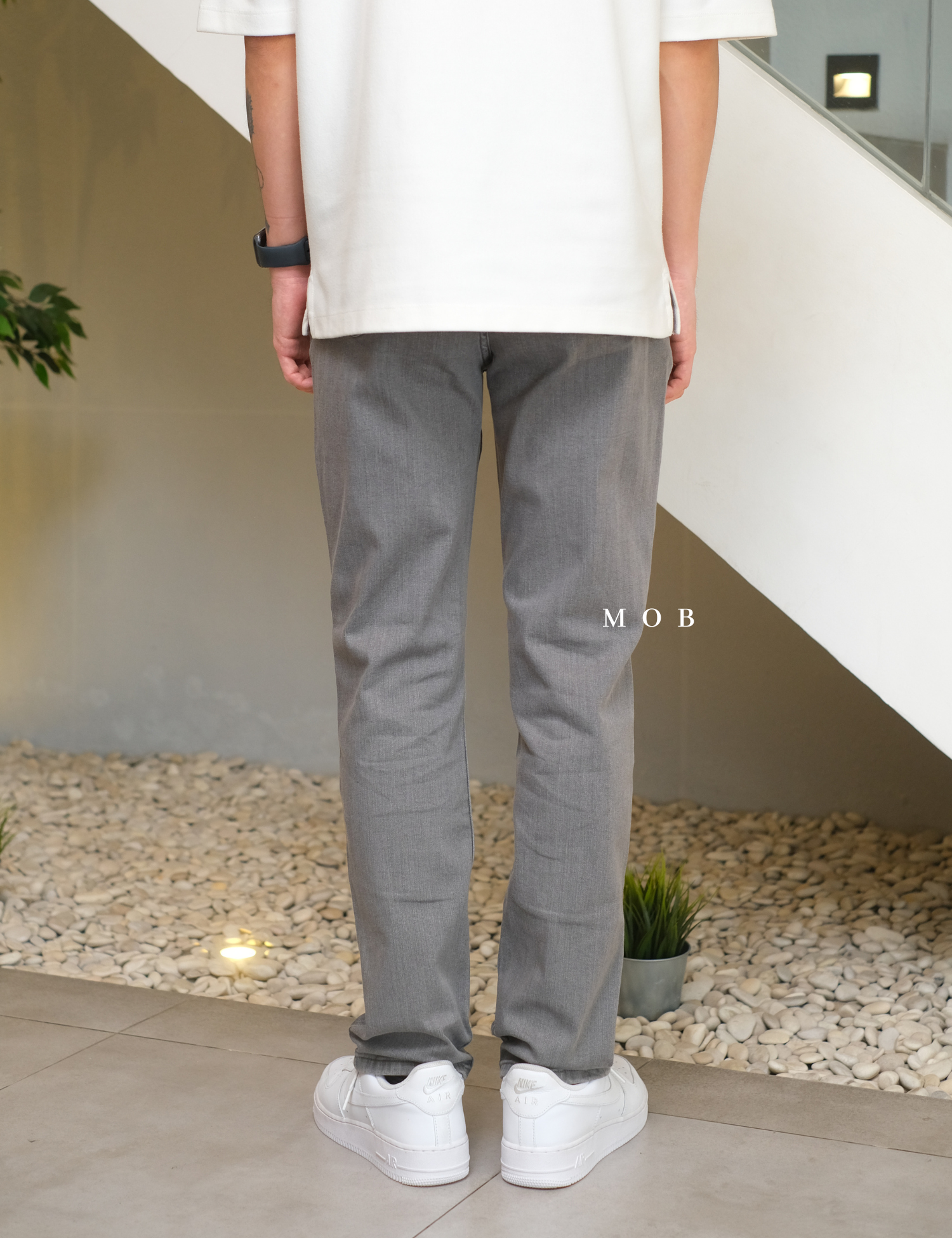 KCPT02001 Awearness Chillflex Slim Jeans Stone Grey