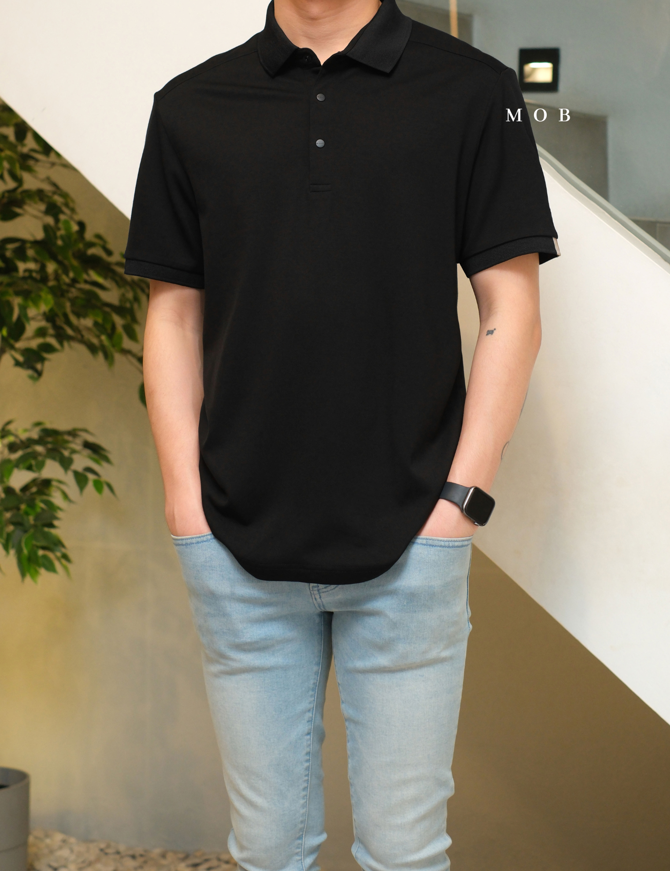 MIL01SSP001-003 Performance SS Polo Black