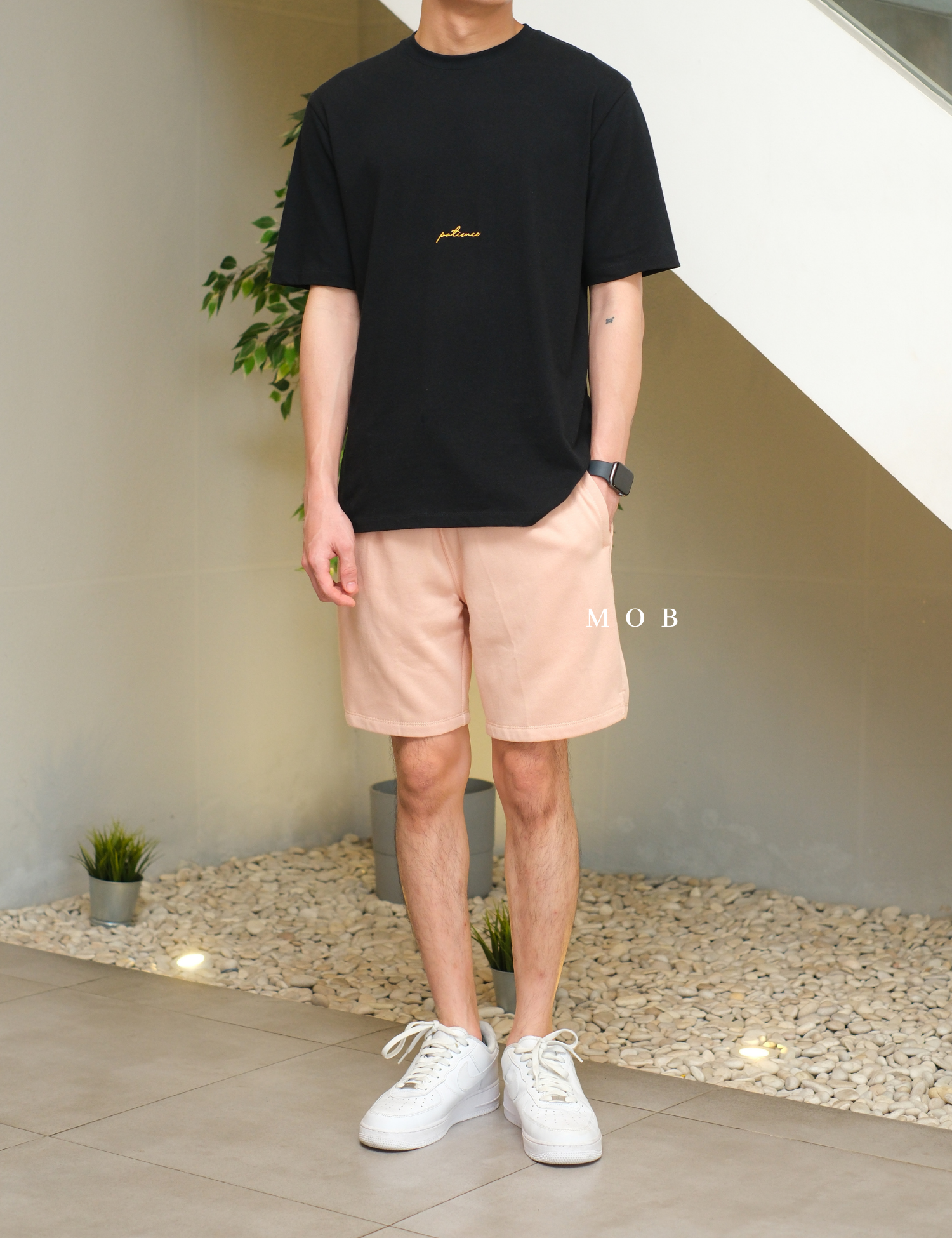 ONSR09007 Basic Shorts Peach