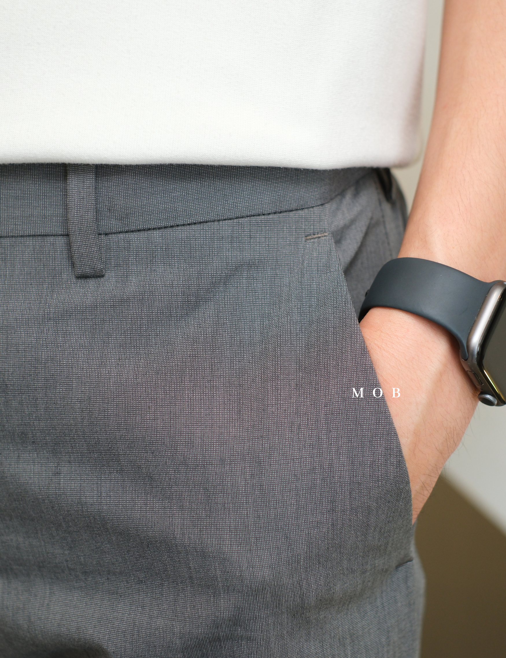 EXPT1403 Producer Modern Fit Pants Dark Grey Misty