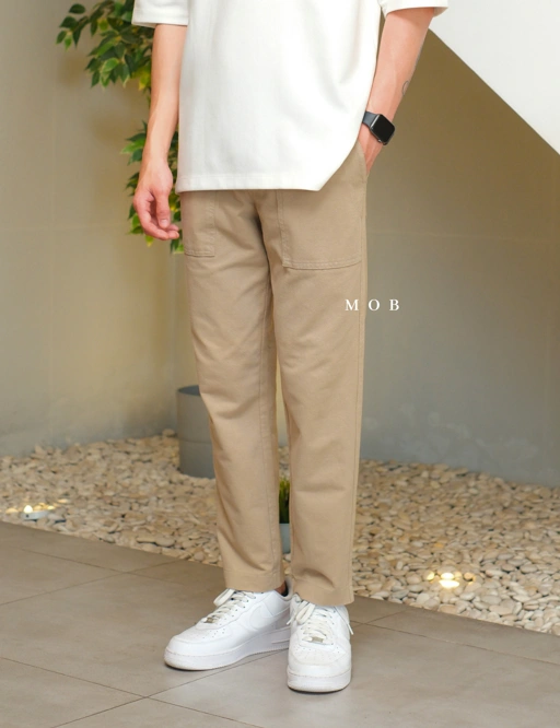 Image of UNQPT1201 Ankle Pants Khaki