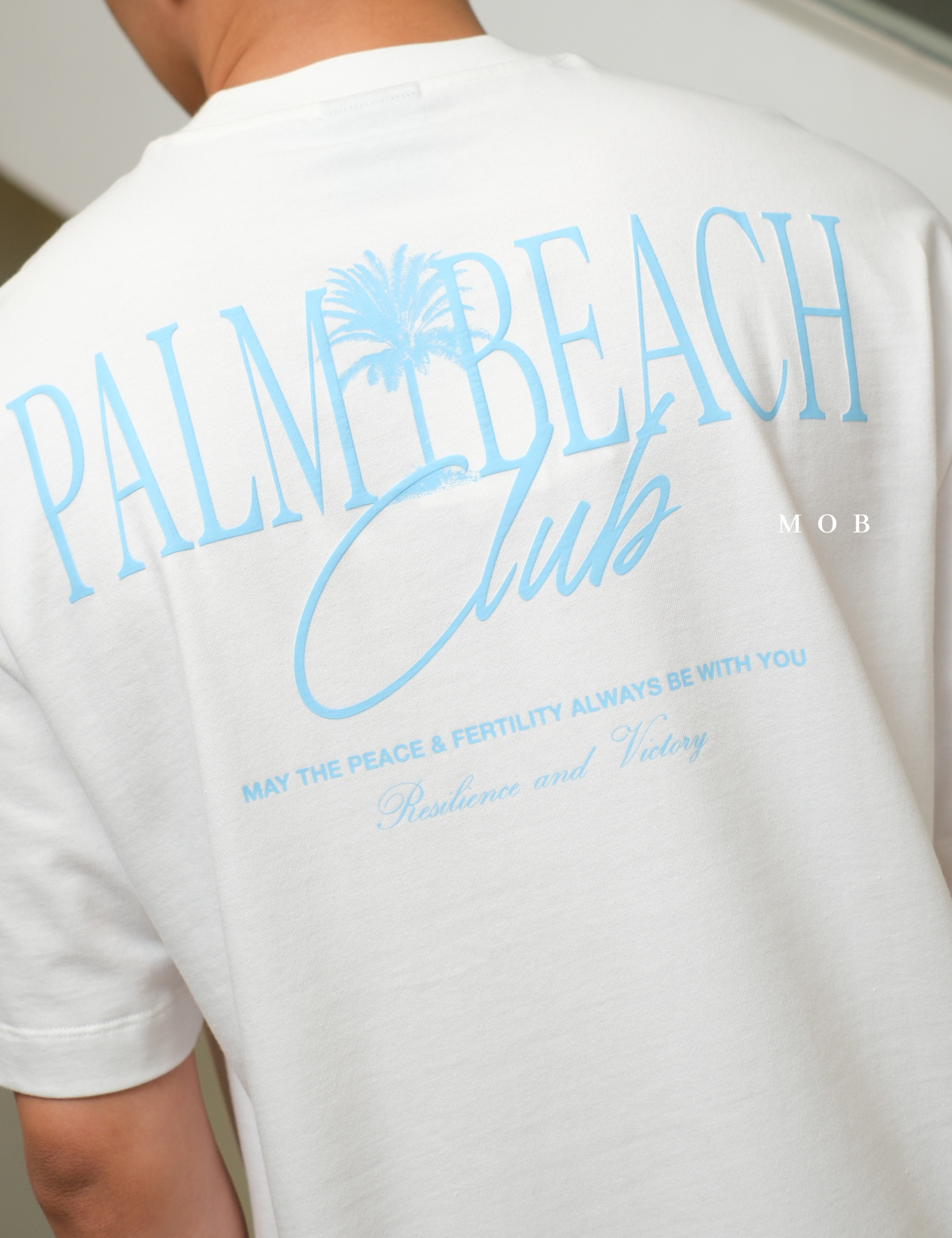 ARK01SST046 Palm Beach Oversize Tee Off White
