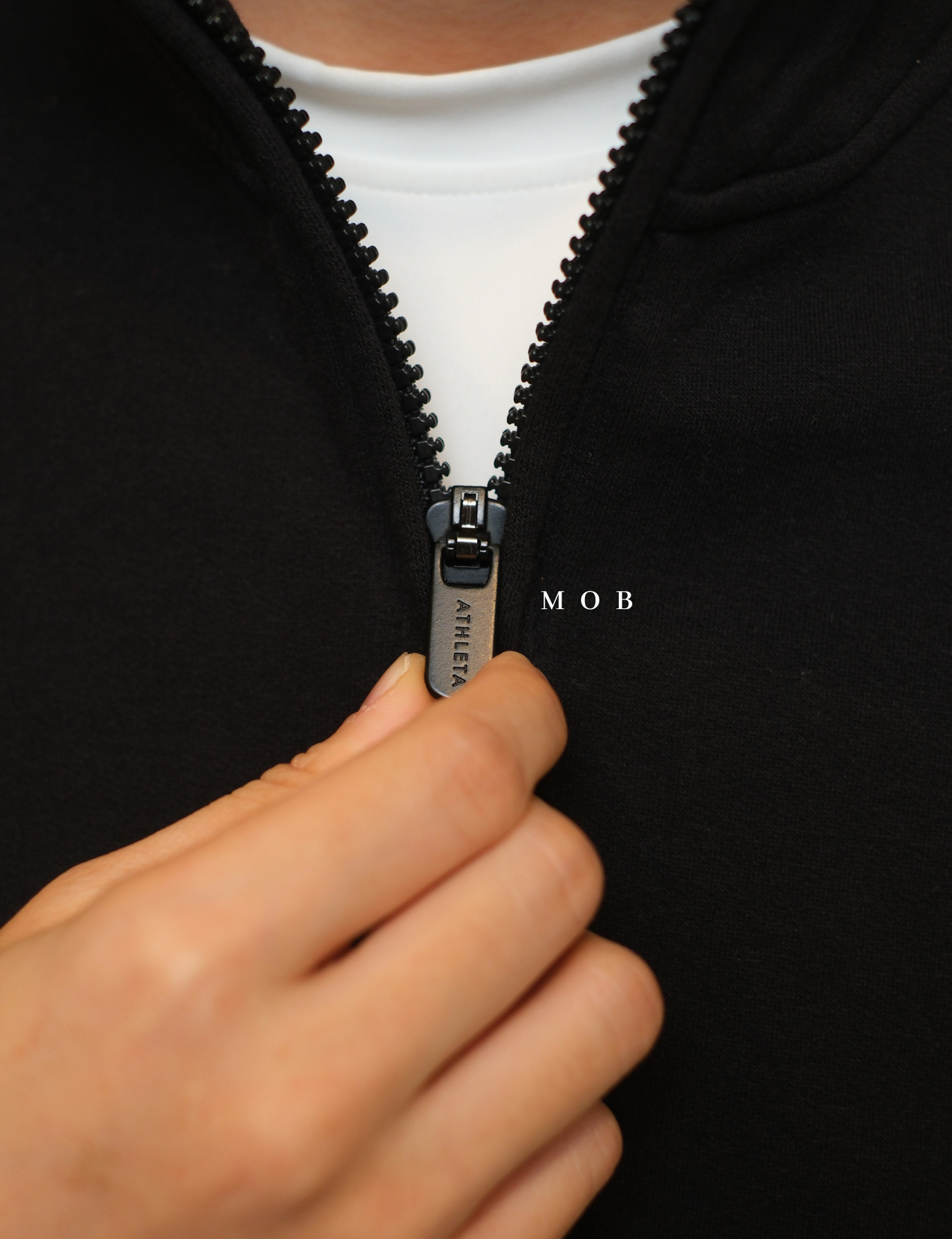 ATHSW02003A Forever Fleece 1/4 Zip Sweatshirt Black
