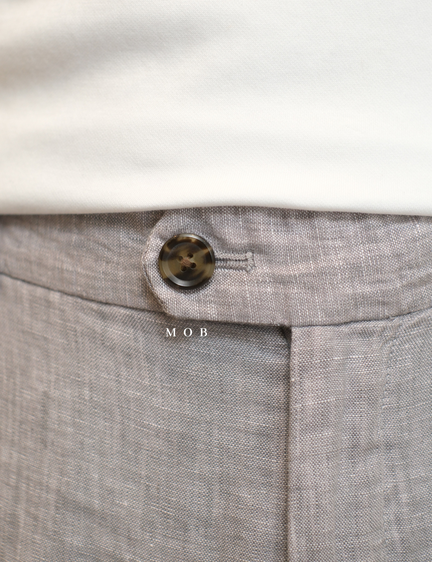 CLB02LIL002-002 Linen Luxury Pants Grey