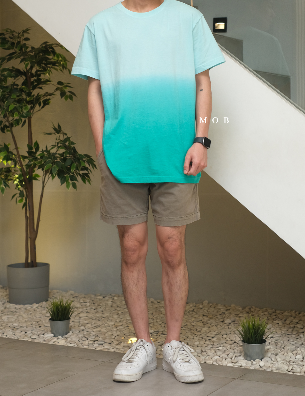 OUSST01002 Tie-Dye SS Tee Tosca Gradation