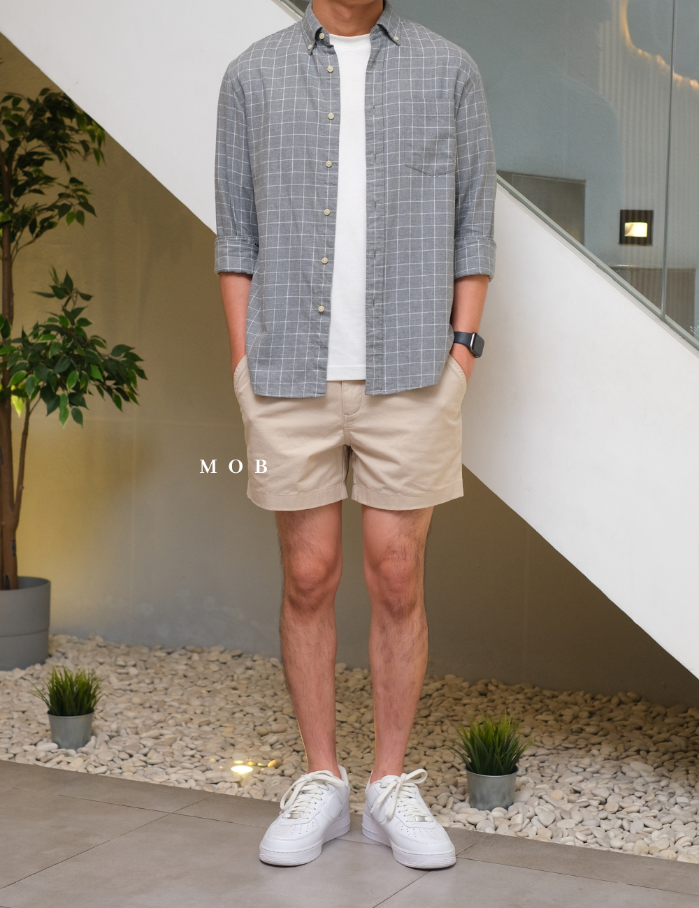 CBSSR02001 Twill Stretch Shorts Beige (Inseam 4)