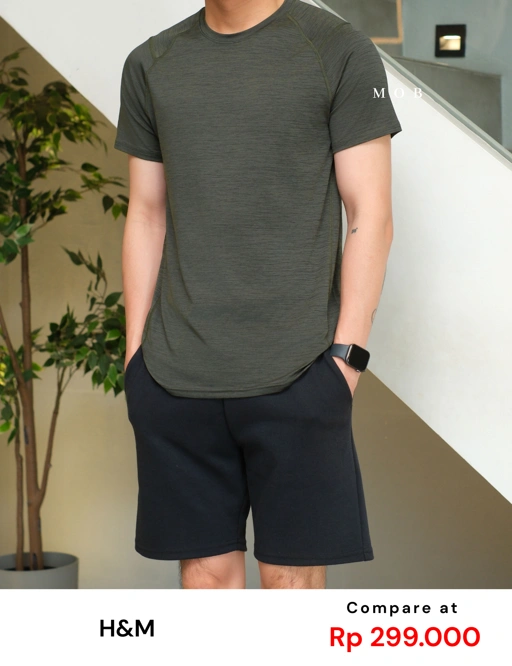 Image of HMSST03002C DryMove SS Tee Green Misty