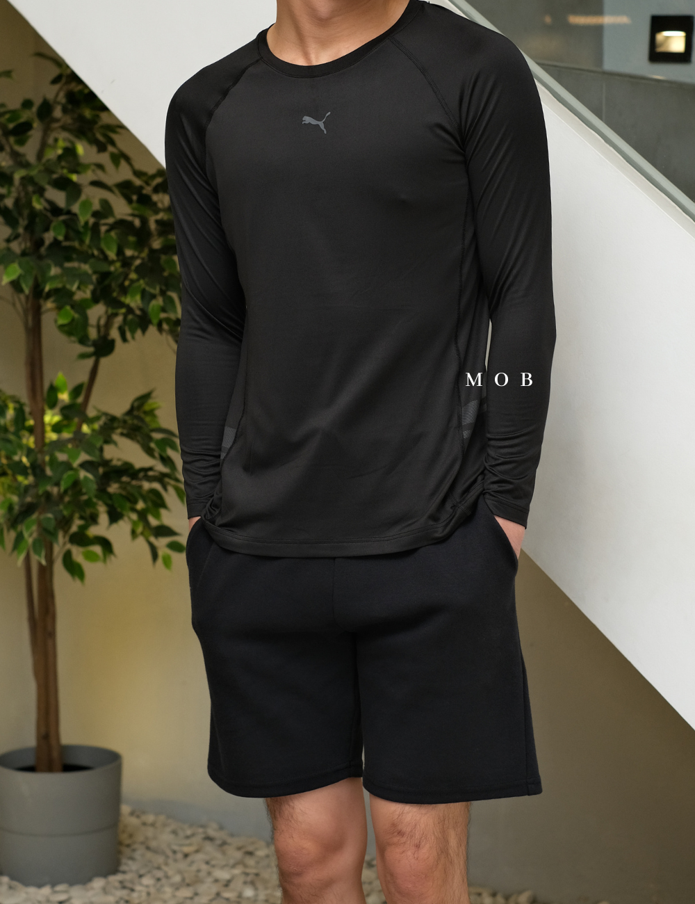 PMBL01001 Warmcell Baselayer Middle Small Logo Black