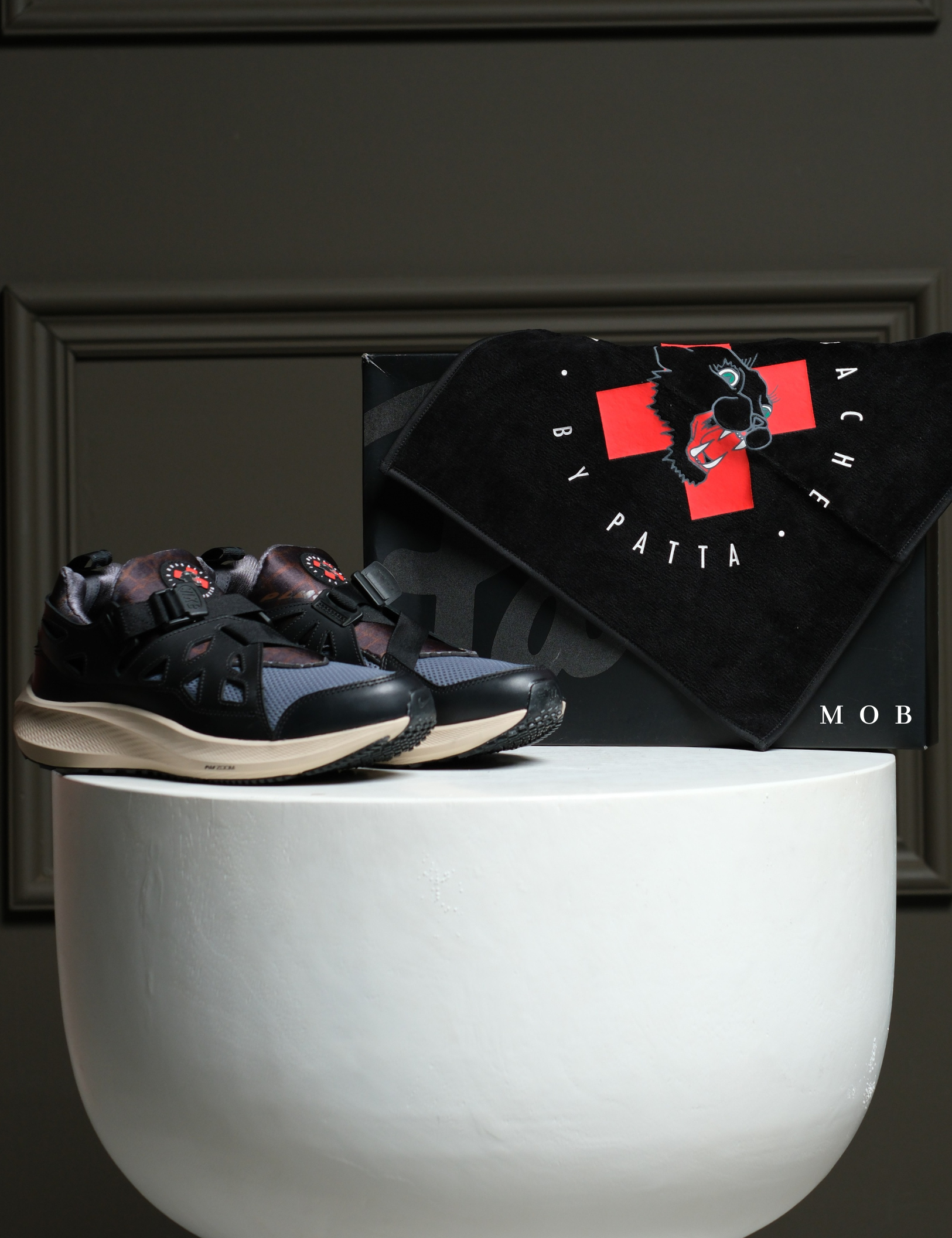 NKSSH03025B Patta x Air Huarache 20Y24 Shoes Black Cool Grey (40 ONLY)