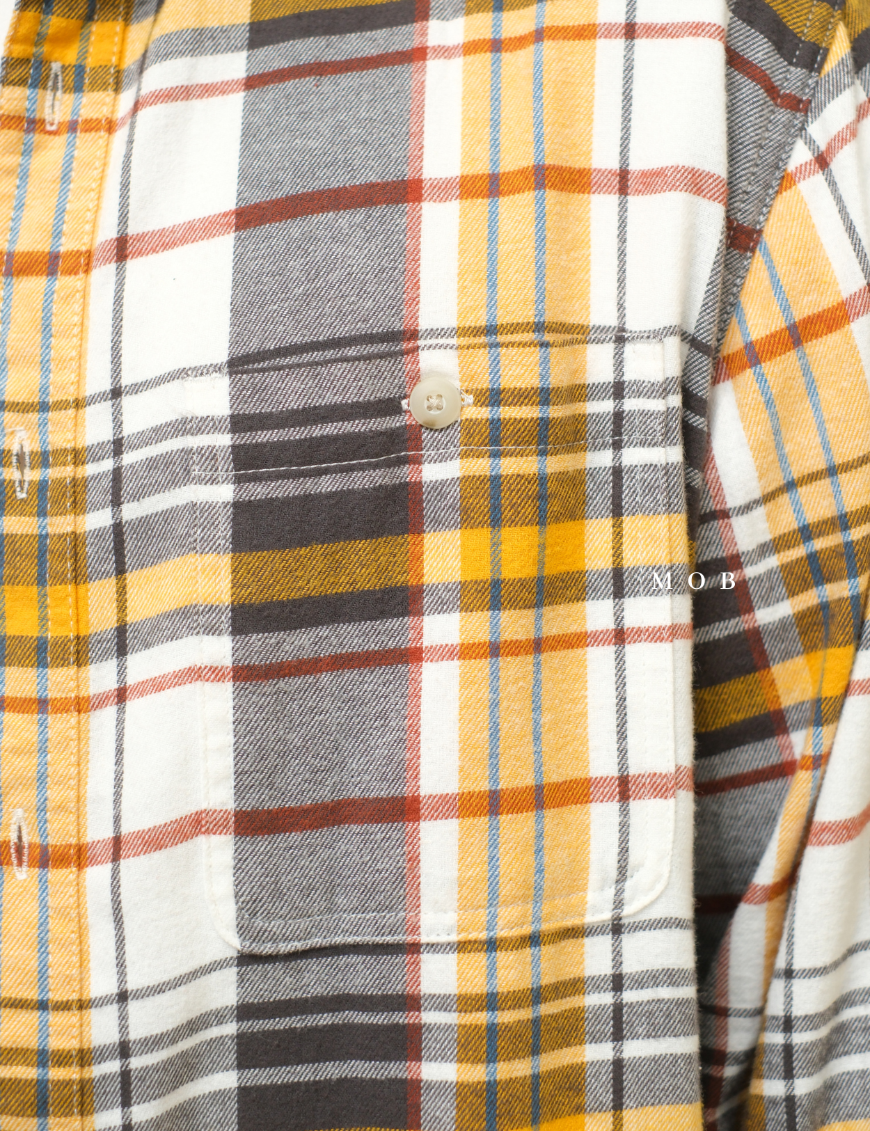 SNMLSS01015 Super Soft Flannel LS Shirt Yellow White Black Plaid