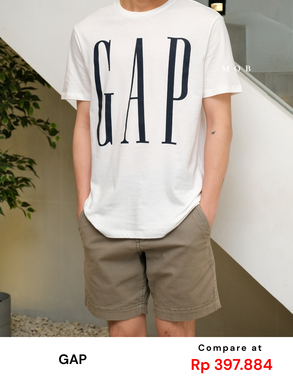 GPSST1205C Big Logo SS Tee White