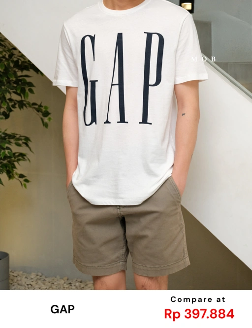 Image of GPSST1205C Big Logo SS Tee White