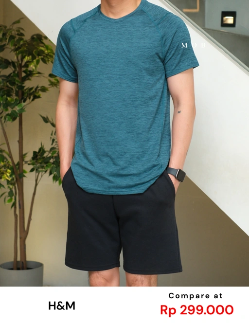Image of HMSST03002D Dry Move SS Tee Coastal Blue Misty