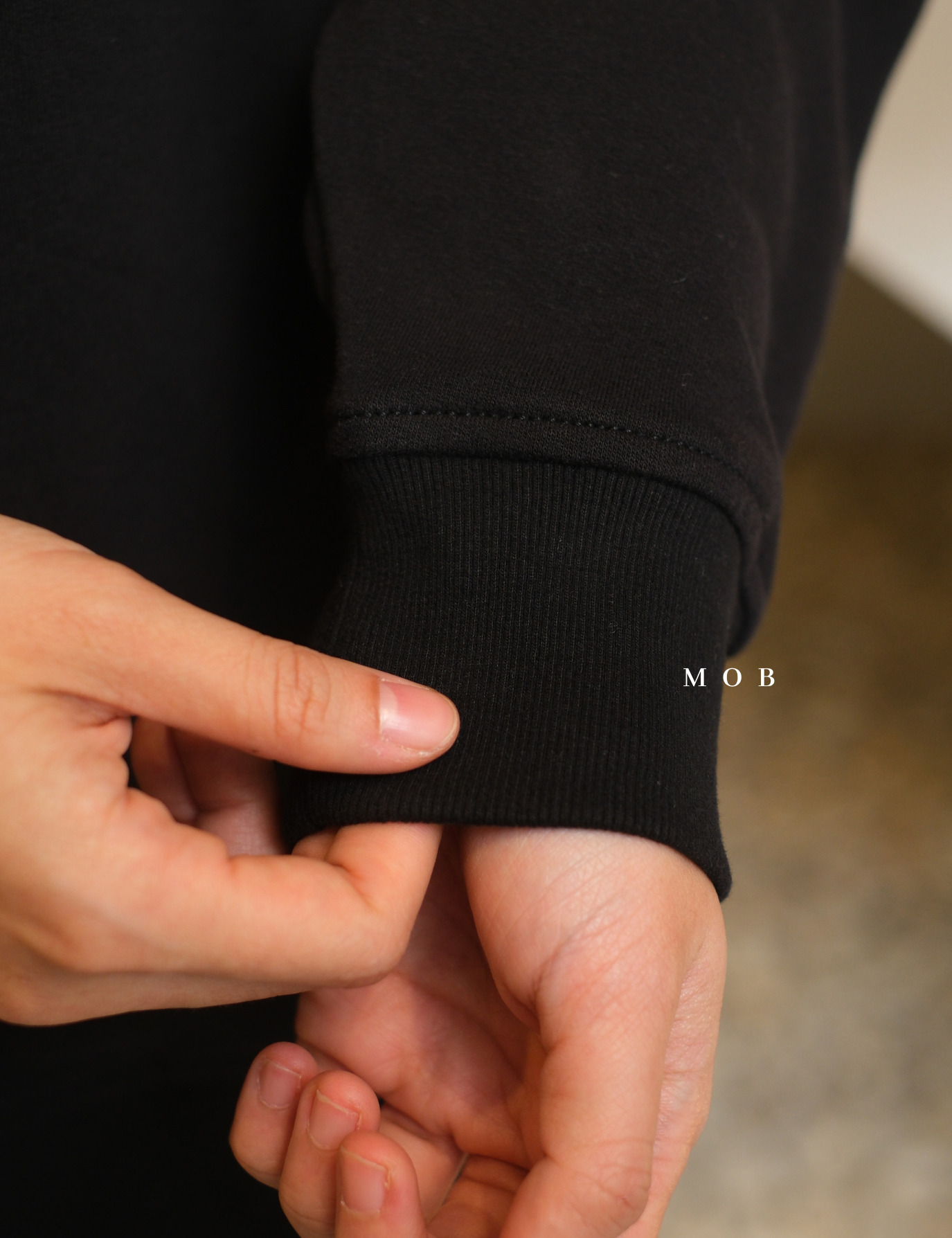 ATHSW02003A Forever Fleece 1/4 Zip Sweatshirt Black