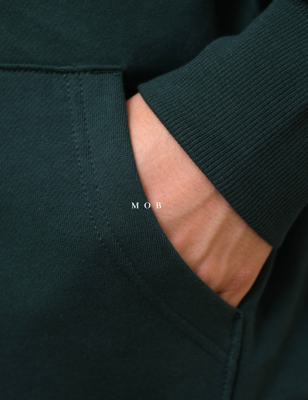 ONHOD07001 Rotation Pullover Hoodie British Green