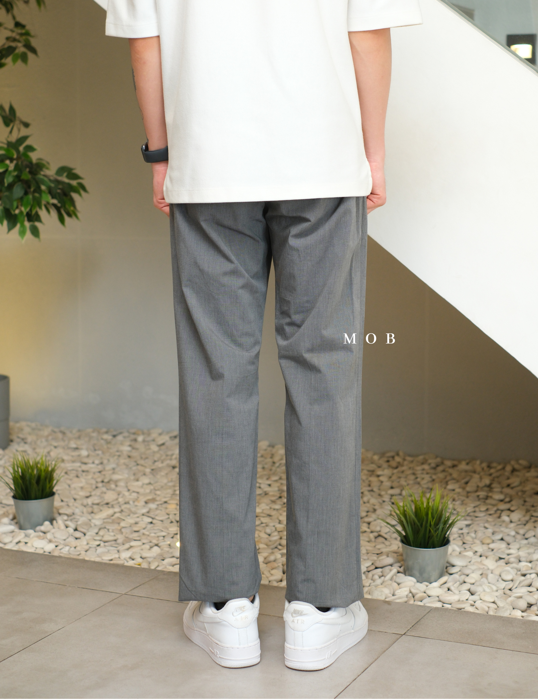EXPT1403 Producer Modern Fit Pants Dark Grey Misty