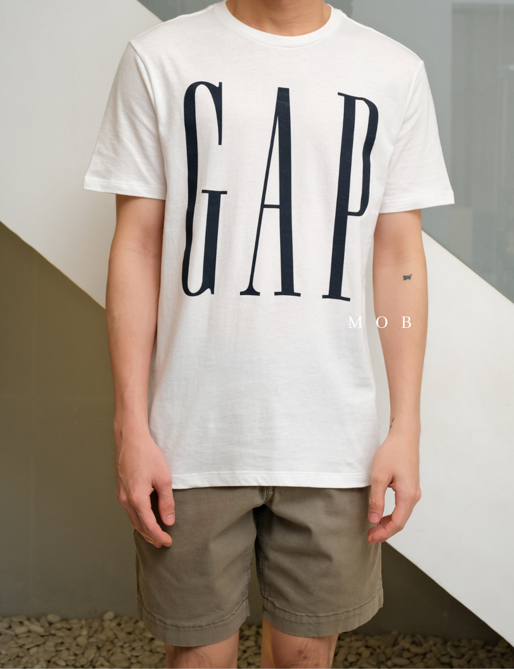 GPSST1205C Big Logo SS Tee White