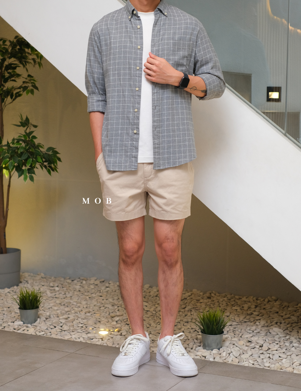CBSSR02001 Twill Stretch Shorts Beige (Inseam 4)