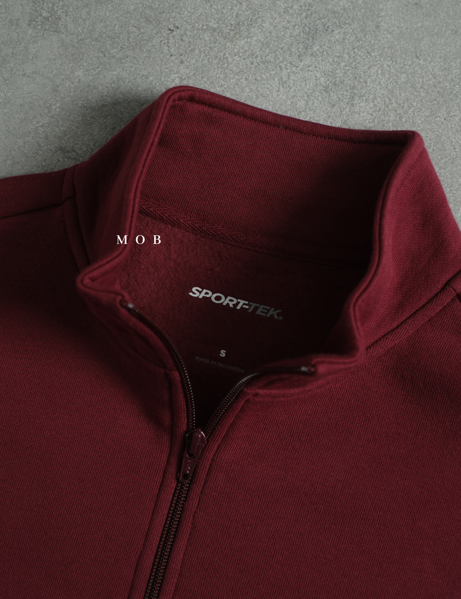 STSW05001I Basic 1/4 Zip Sweatshirt Maroon