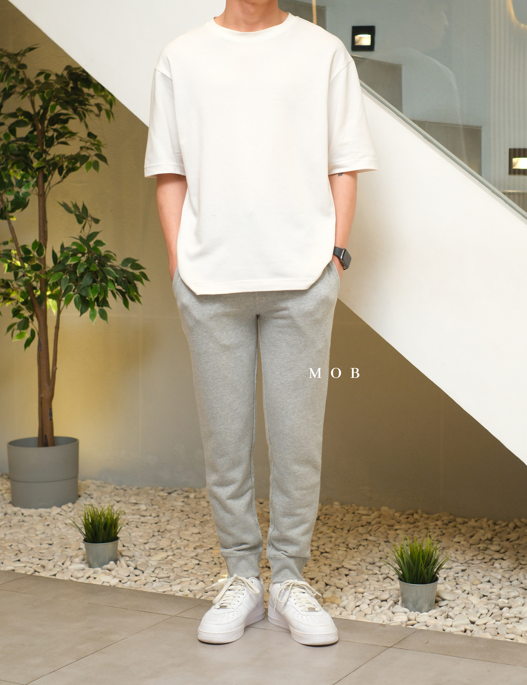 CHMPJP1501E Basic Terry Jogger Grey
