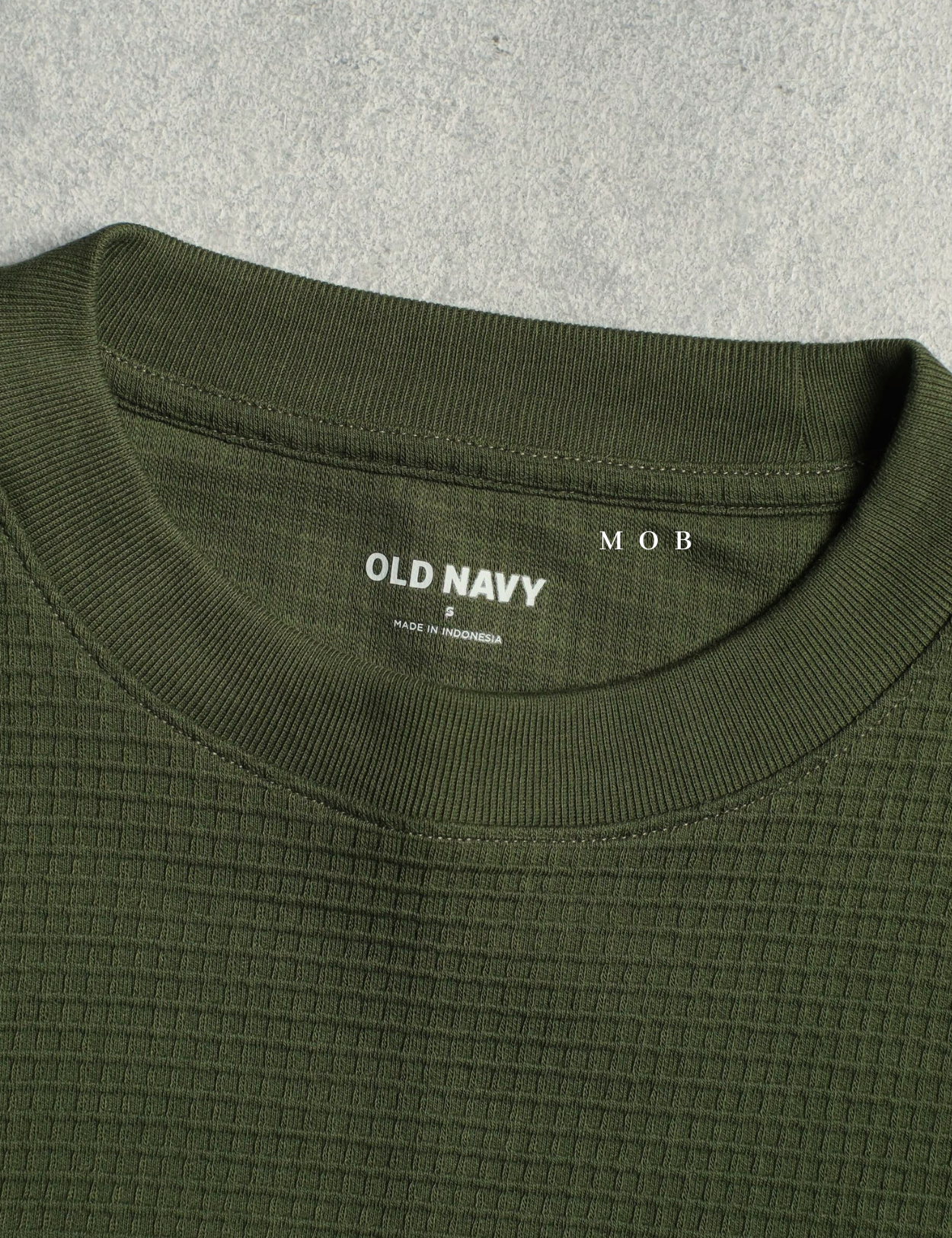 ONSST07003 Waffle SS Tee Olive