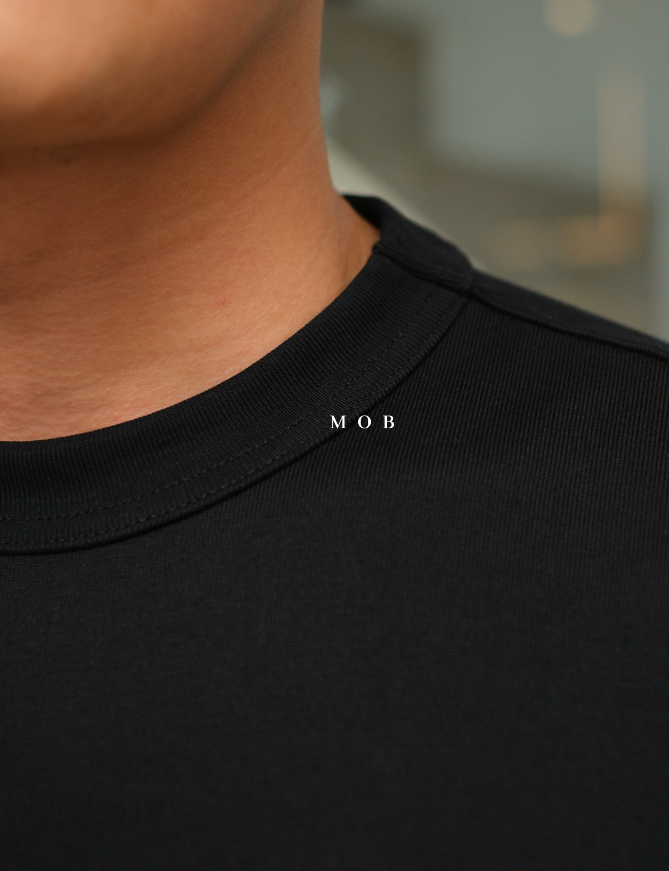 MODSST01005B Relaxed MO1 SS Tee Black