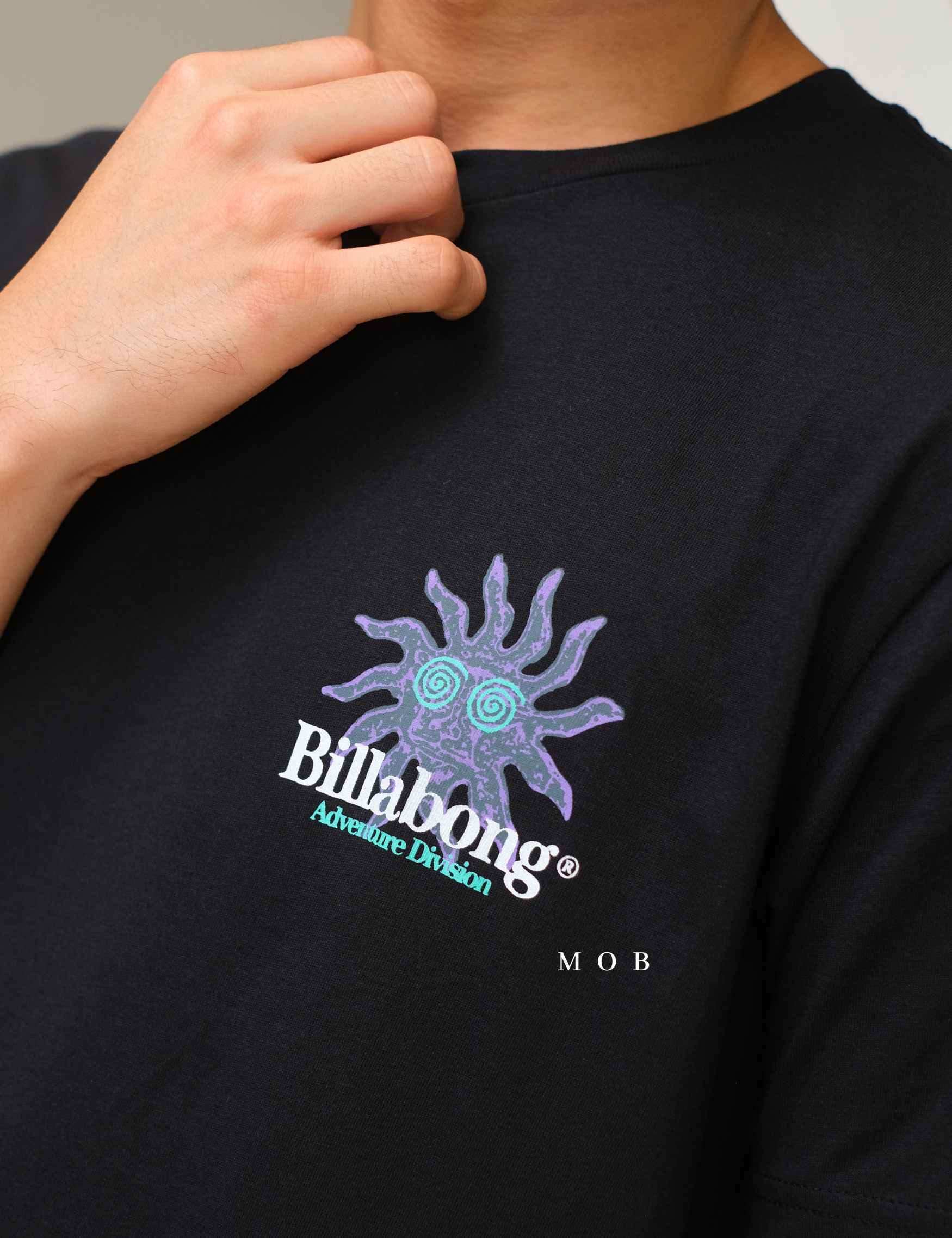 BILLSST02008 Up Rise Black SS Tee