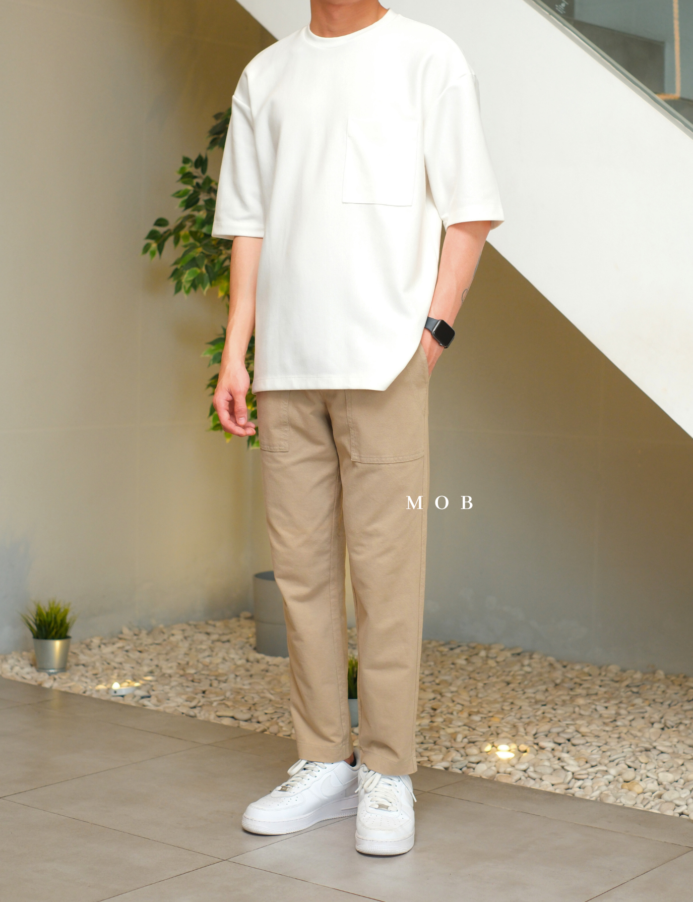 UNQPT1201 Ankle Pants Khaki