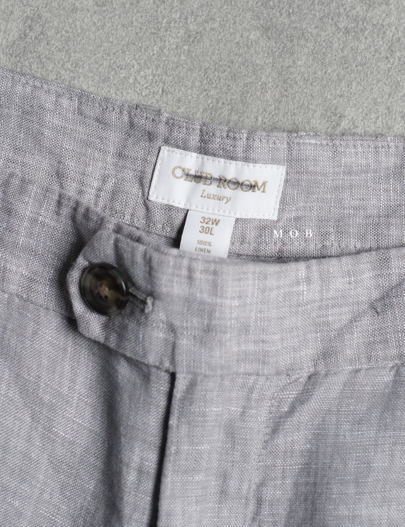CLB02LIL002-002 Linen Luxury Pants Grey