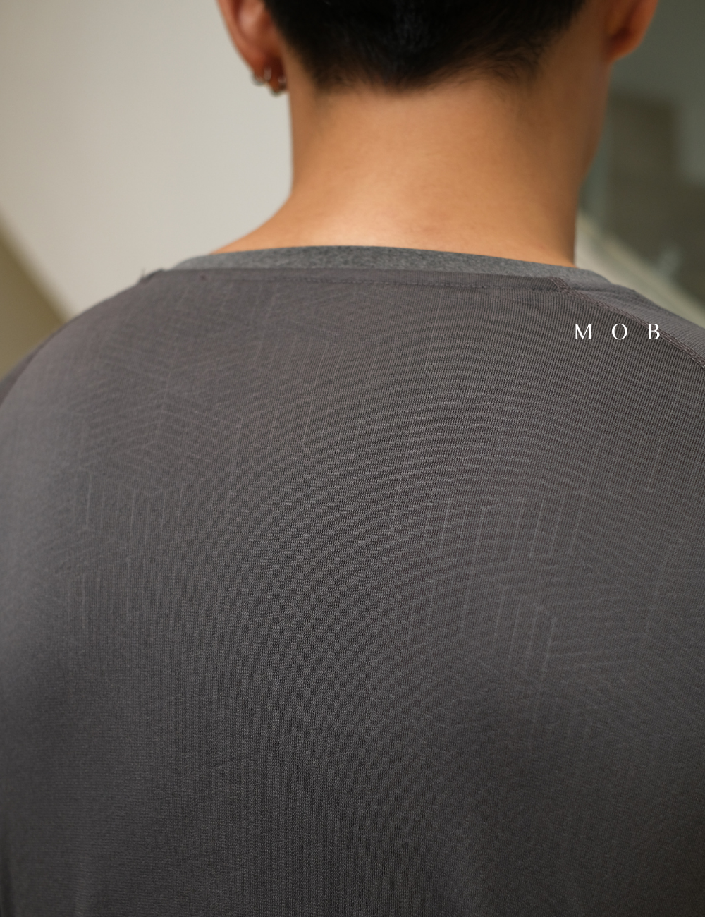 PMBL02001B Warmcell Baselayer Small Logo Grey Misty