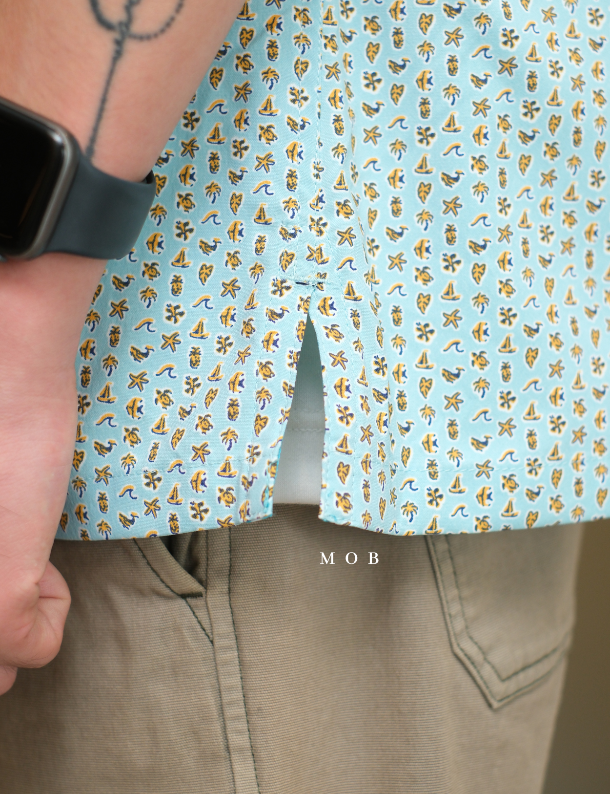 TORSSS01001B SS Shirt Celeste Blue Mix Ocean