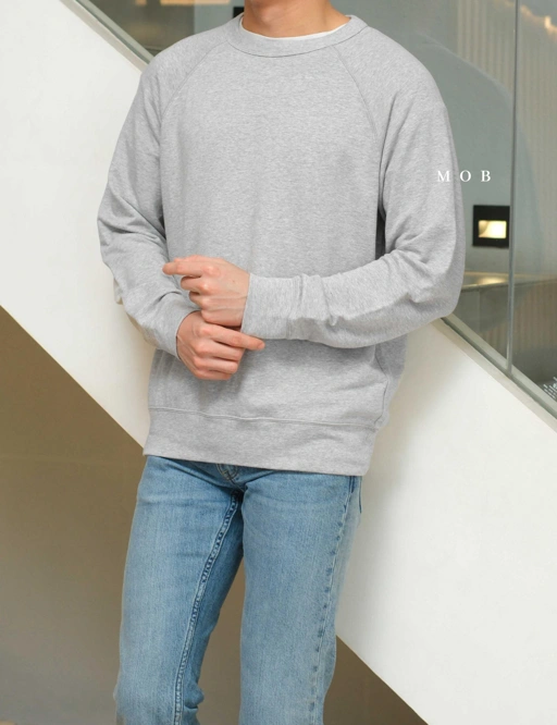 Image of UNQSW02002 Basic Sweatshirt Heather Grey
