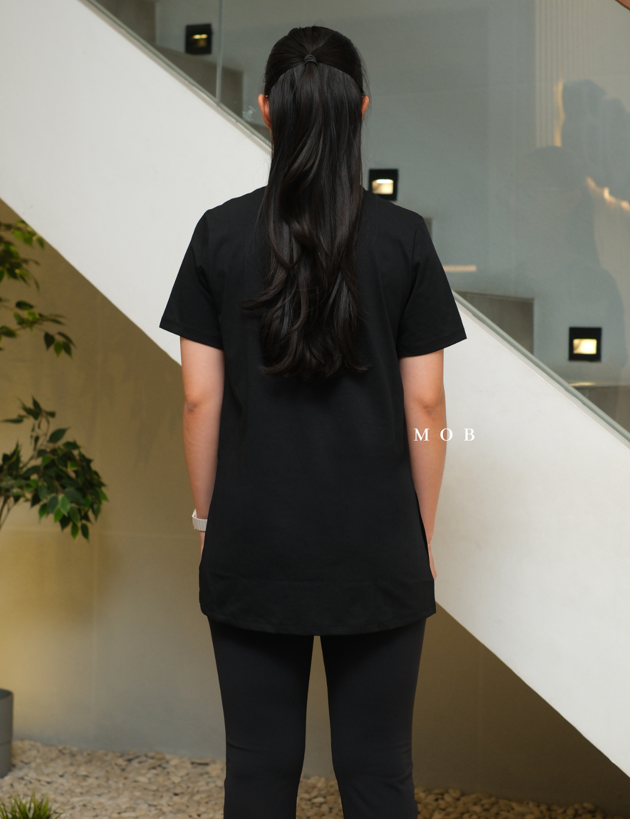 TOPSST03001A UV & Cooling SS Tee Black