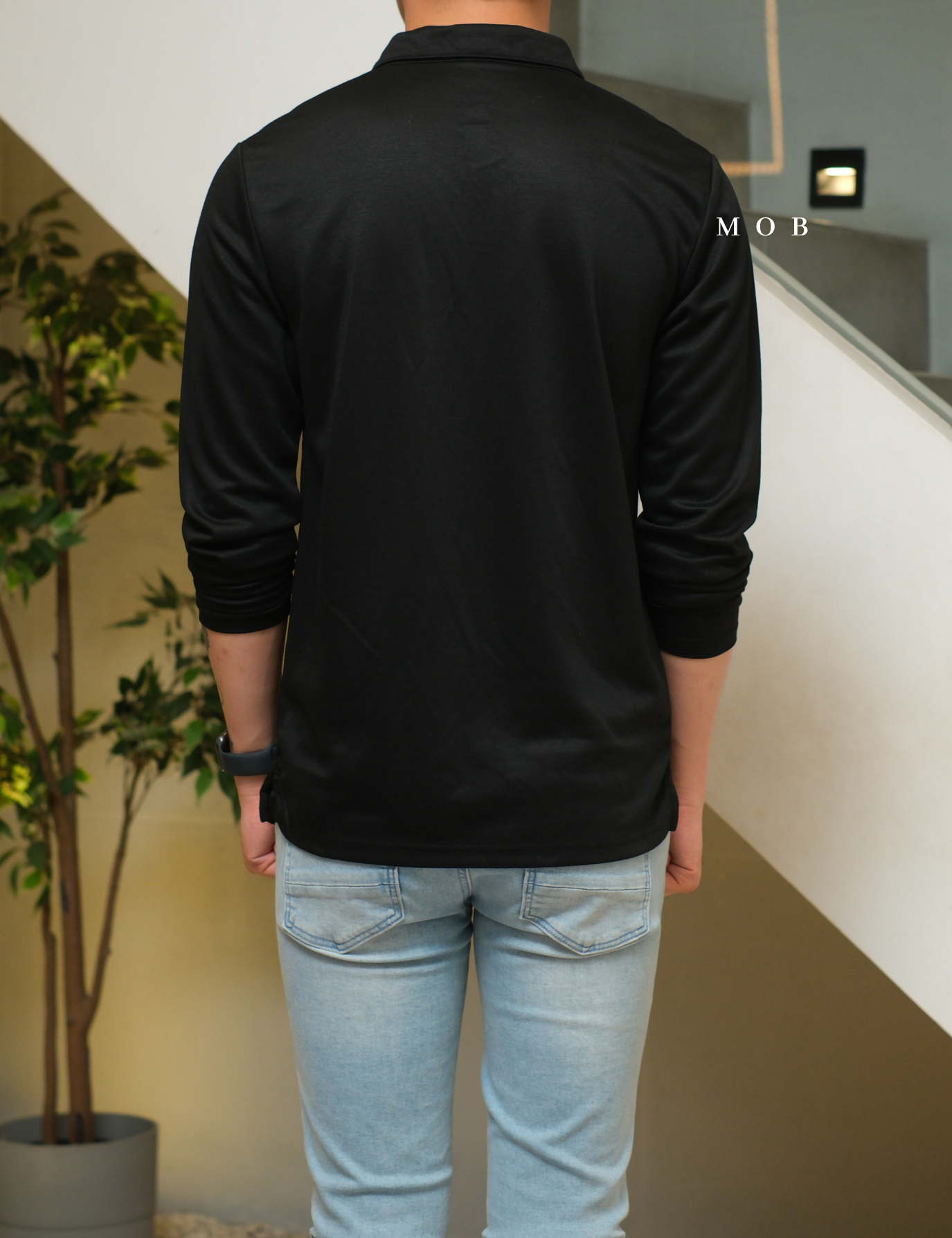 APTPLS01004 Premier Flex LS Polo Black