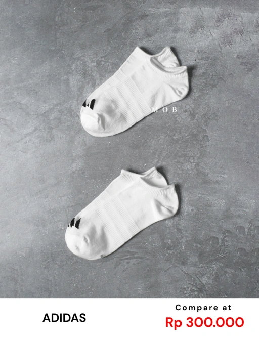 Image of ADDSSO01005A Thin & Light Sportswear No Show Socks White (2 PASANG)