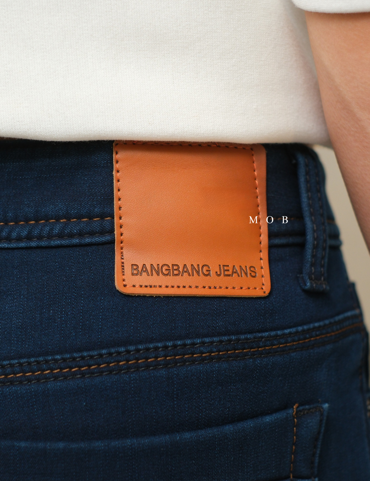 BBGPT04005 Tight Slim Smart Bonding Jeans Navy Blue