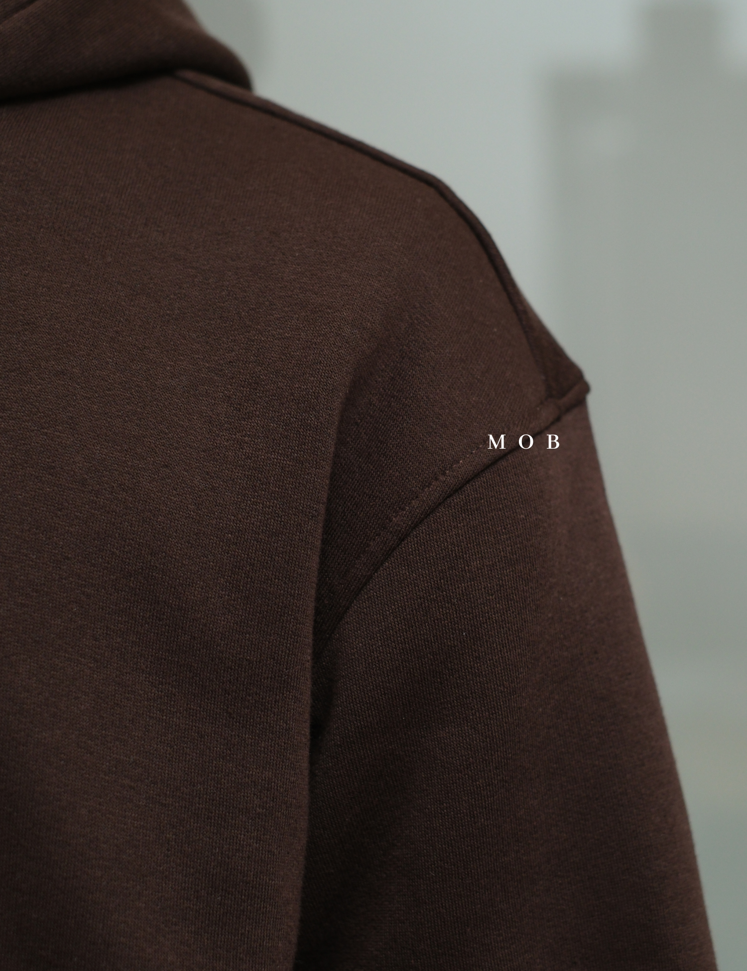 HMHOD04001 Loose Basic Pullover Hoodie American Brown (V2)