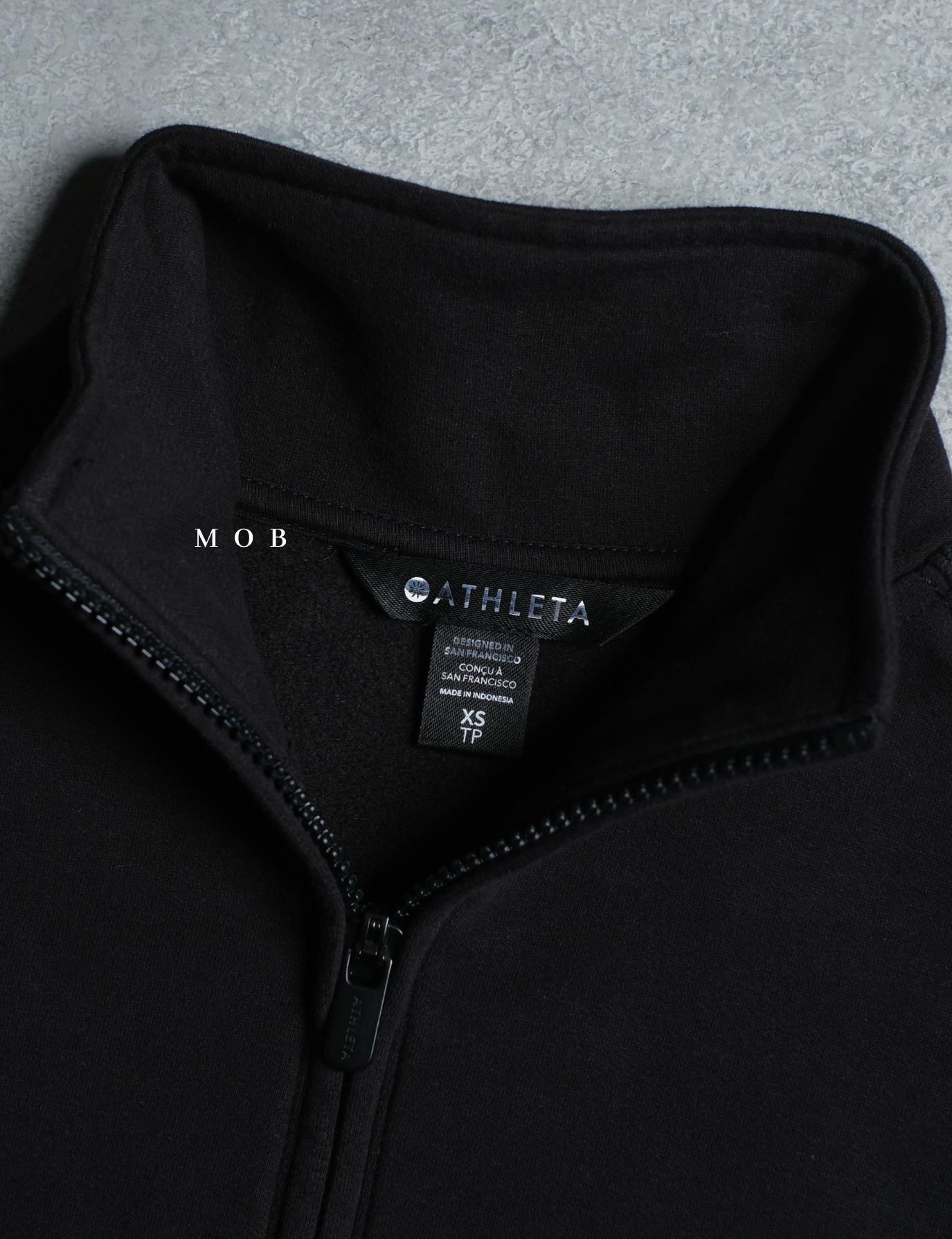 ATHSW02003A Forever Fleece 1/4 Zip Sweatshirt Black