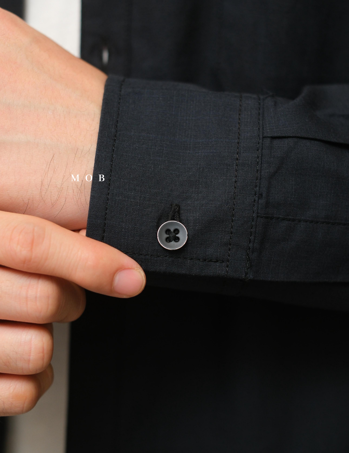 AFLSS01002G Regular Pocket LS Shirt Black