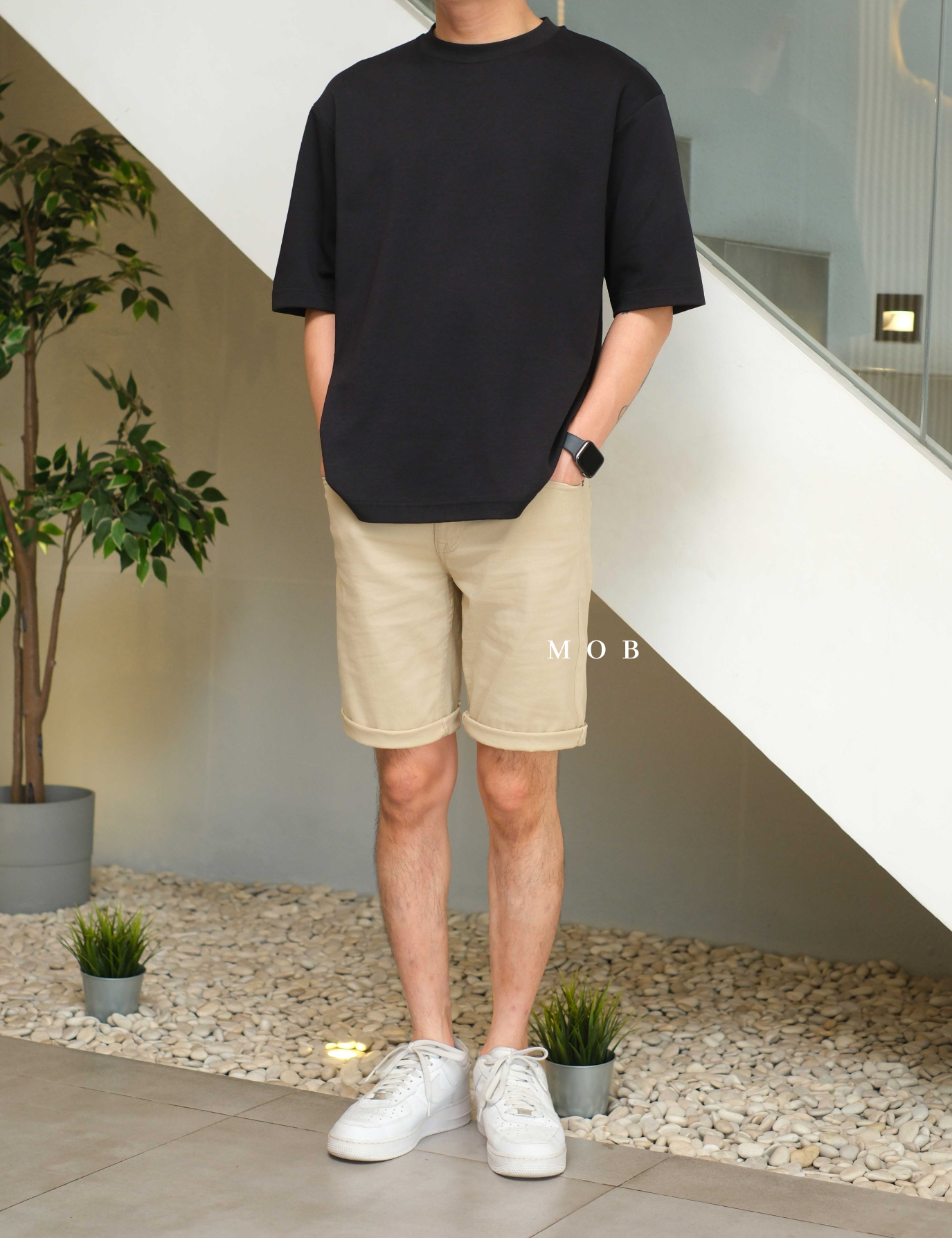 JNJSR01005 Intelligence Regular 5 Pocket Shorts Khaki 