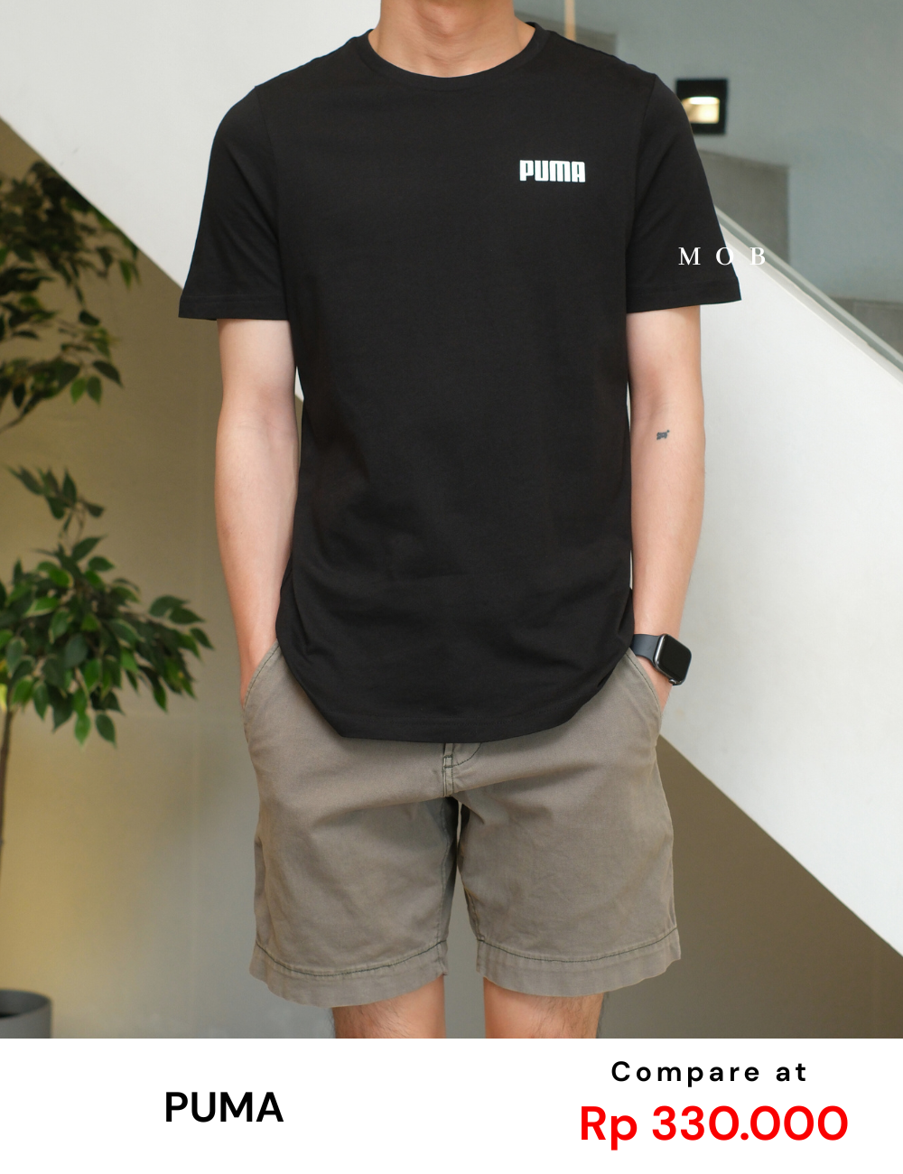 PMSST07003A Essentials Small Logo SS Tee Black