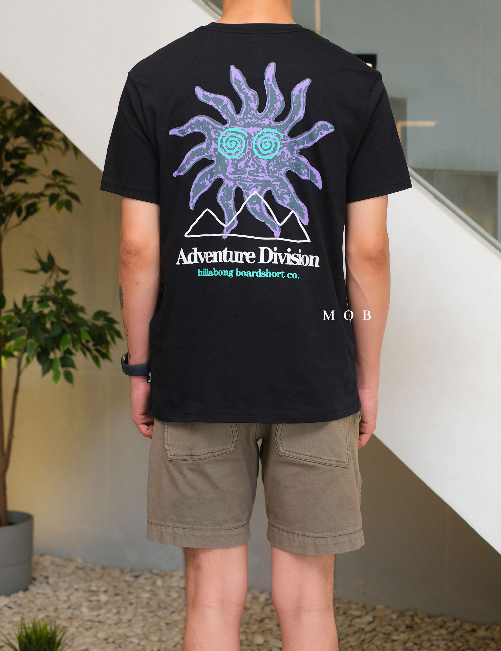 BILLSST02008 Up Rise Black SS Tee