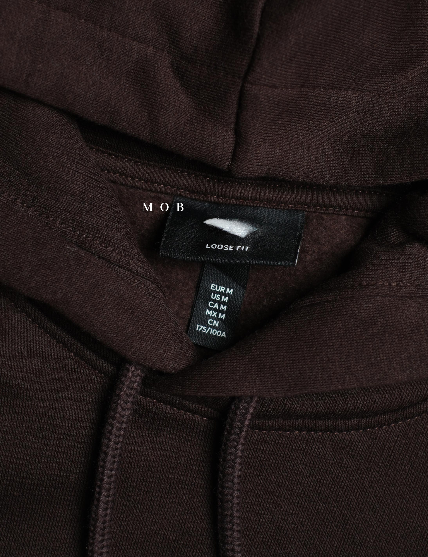 HMHOD04001 Loose Basic Pullover Hoodie American Brown (V2)